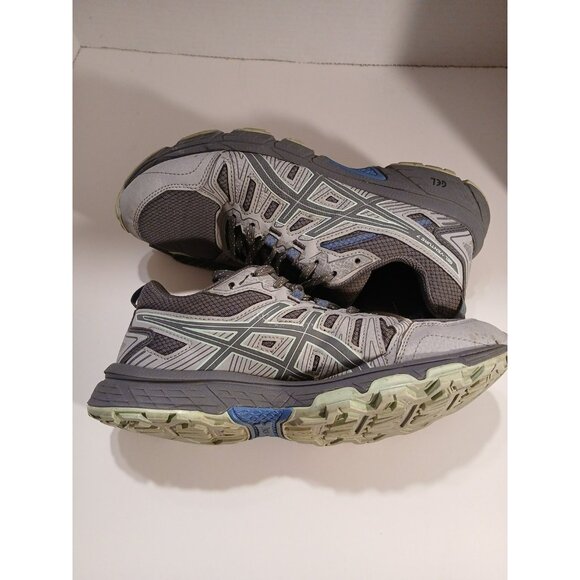 ASICS Gel-Venture 7 Running Shoe Grey Green Womens Size 9 1012A476 - Picture 6 of 13